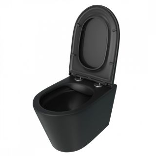 Унитаз подвесной Maretti Florenza безободковый с микролифтом, FL10PBM97-560, черный